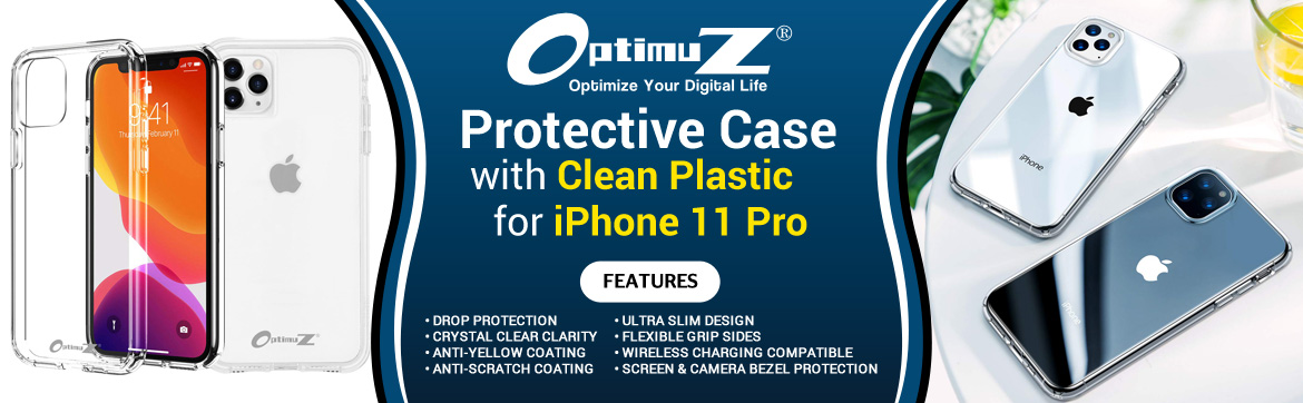 Case iPhone 11 PRO Clean Plastic Banner